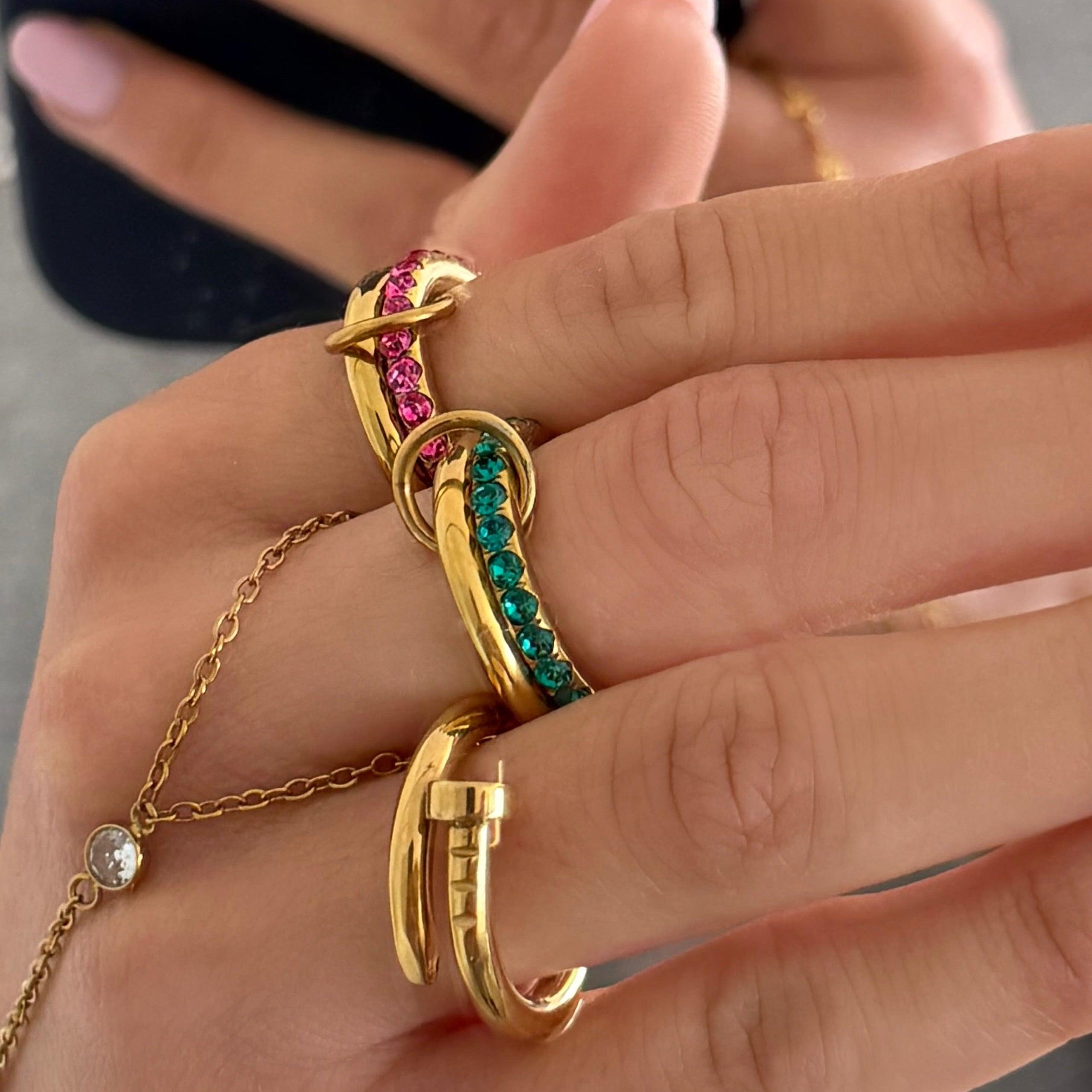 Rosie Glow Stacked Ring