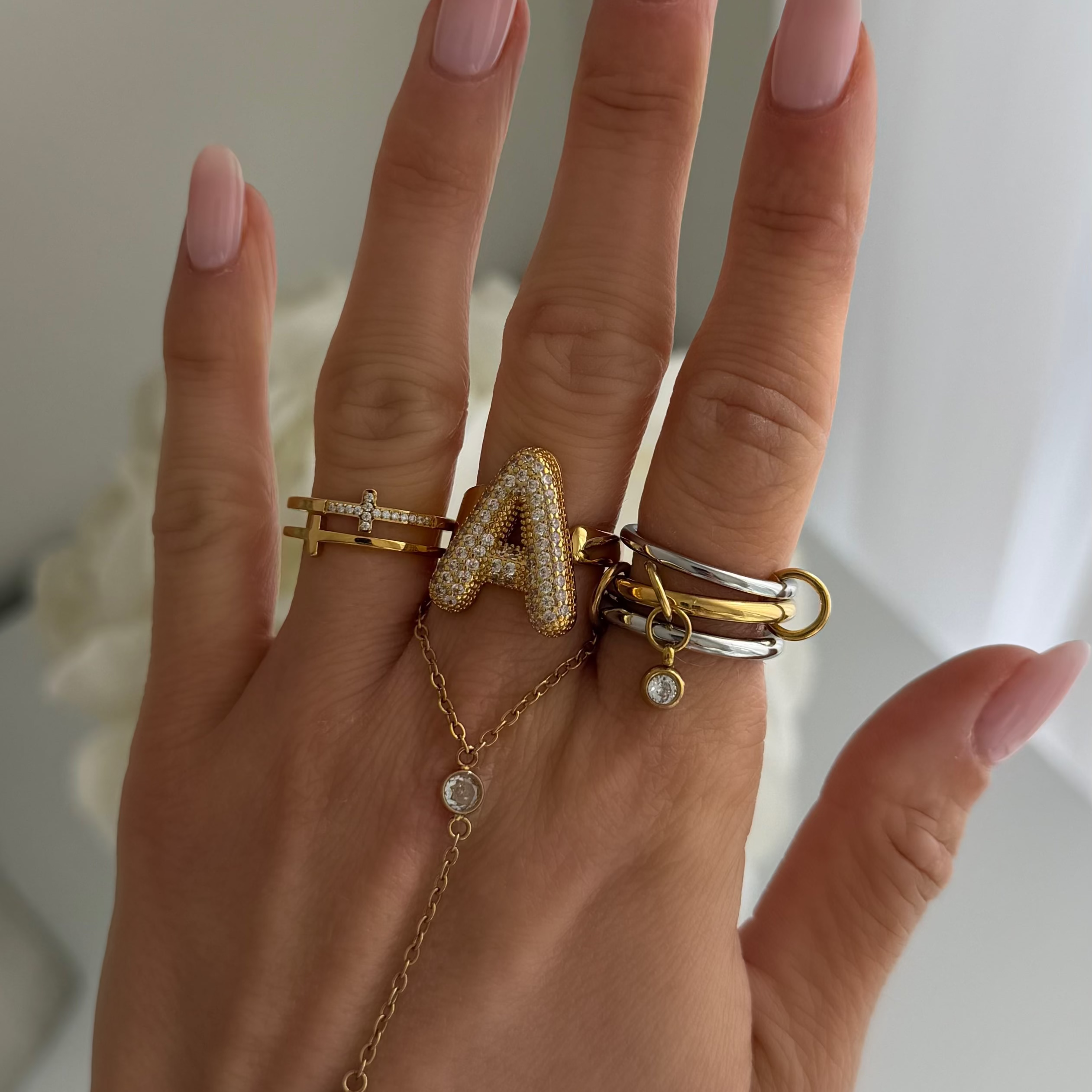 Divine Darling Cross Ring