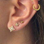 Glitter Pop Stud Earrings 3 Piece Pack