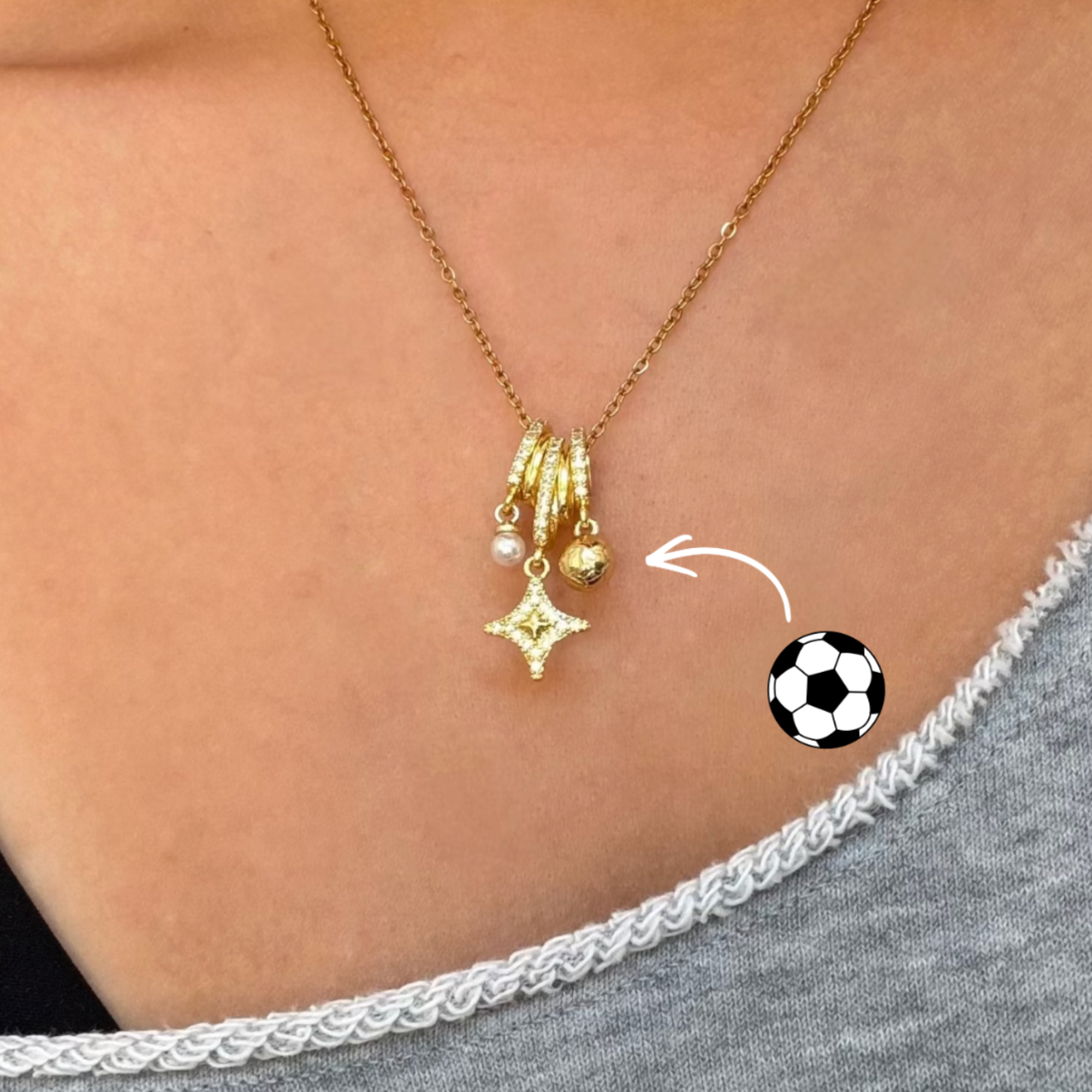 Evry FC Charm Necklace
